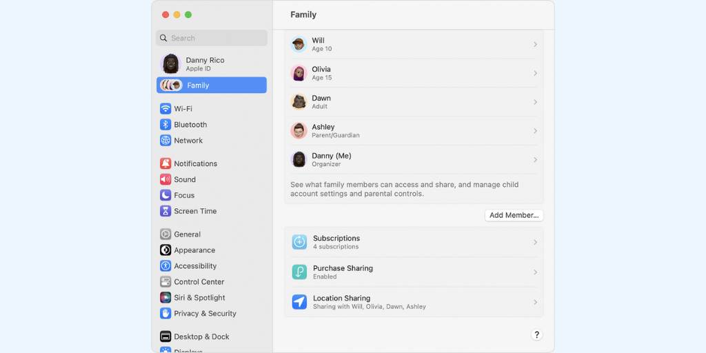 how to create apple id for child on Mac